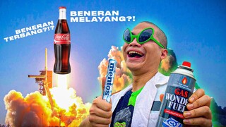 COCA COLA + MENTOS + GAS ELPIJI = ROKET COCA COLA ! #EXPERIMENK