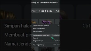Tutorial Combo Hair di ROBLOX #shorts