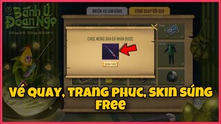 NHẬN VÉ QUAY, TRANG PHỤC, SKIN SÚNG VĨNH VIỄN FREE DỄ DÀNG TỪ VINAGAME || PUBG MOBILE