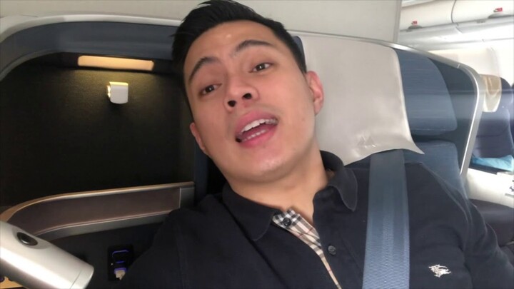 1st Vlog! | Anton flies to Hongkong Philippine Airlines a330 Tri-Class Business Class
