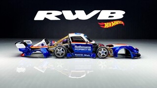 JDP sửa đổi Hot Wheels-Porsche RWB Rothmans sơn lại Dự án di động Rothmans-Jakarta