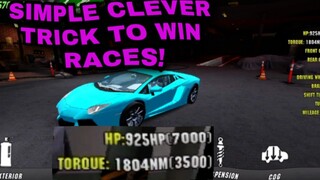 Winning races with a simple clever trick! || Car Parking Multiplayer