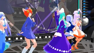 【di gi charat mmd】リンナ・キャラット・ミ・ケ・キャラット・憂鈴ちゃん・アクアちゃん・うさだあかりで如月アテンション