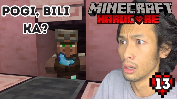 MGA SCAMMER NA VILLAGERS! | Hardcore Minecraft PE | #13