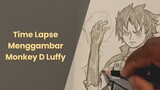 Time Lapse Menggambar Luffy di Kertas, Next Gambar Digitalnya