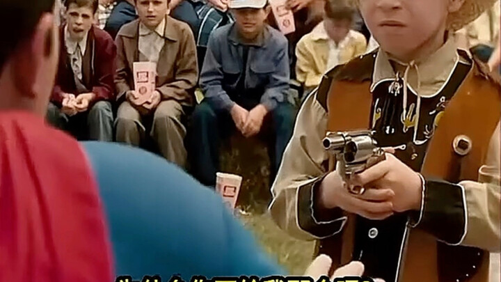 The kid just pointed the gun at Superman…