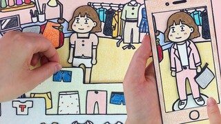 【Stop Motion Animation】Put on cute paper clothes | SelfAcoustic