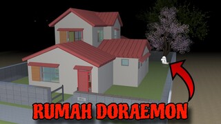 Yuta, Mio Dan Baby Celine Masuk Kerumah Berhantu Bekas Doraemon || Sakura School Simulator
