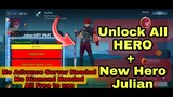 Unlock All Hero + New Hero Julian ML Latest Menu