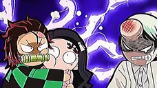 ketika tanjiro yang jadi iblis dan nezuko jadi pemburu iblis😂