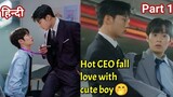 Hot CEO fall love with Cute Boy Hindi explained BL Series part 1 | New Korean BL Drama in Hindi