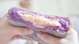 Baked Rice Cake with Purple Taro and Cheese, 3 Layers Filled!Too Easy
