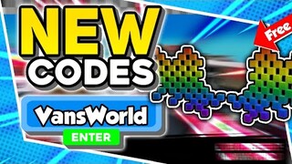 New "Vans World Working Codes 2021 in Roblox Vans World