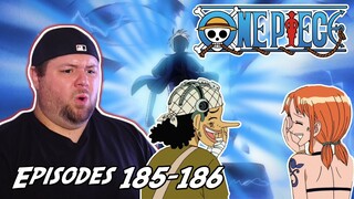 ENERU VS USOPP & SANJI | ONE PIECE REACTION + REVIEW - Episode 185 & 186