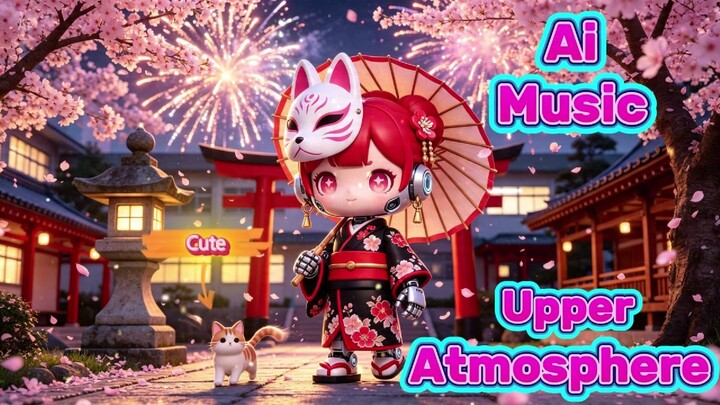 Upper Atmosphere 🌸🤖 — Aesthetic Japanese Kawaii Glitch Pop from a Digital Sky | Noydology