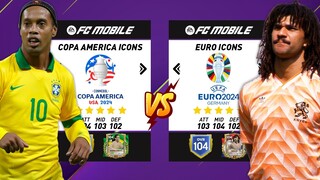 COPA AMERICA ICONS vs EURO ICONS - FC MOBILE!