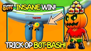 NEW OP TRICK MAP BOT BASH🔥💯! INFINITY CROWN WIN! - Stumble Guys Indonesia