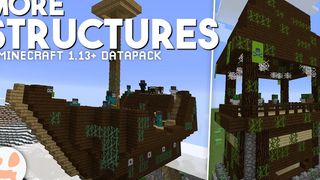 เรือลอยฟ้า ดันเจี้ยน และอีกมากมาย! - โครงสร้างเพิ่มเติม Datapack