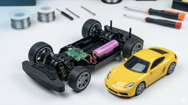 Ab Baar-Baar Battery Nahi Badalni Padegi | Convert Old RC Car to Rechargeable ⚡| Think Make Master