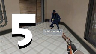 5 tf2 spy moments that were encountered in this one minute clip