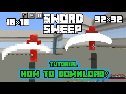How to Get Sword Sweep in Minecraft PE +v16✔️