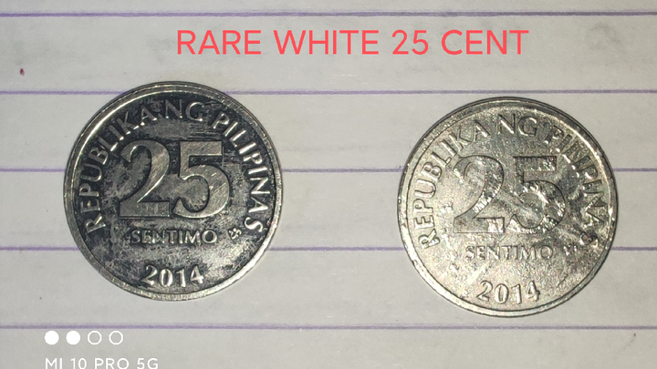 HARD TO FIND!! Rare 25 Cent silver white, for those interested  comment below