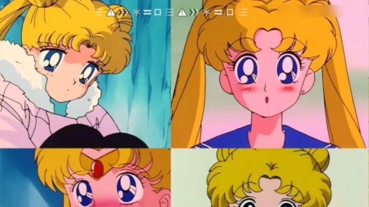 Sailor Moon Tsukino Usagi seperti yang diilustrasikan oleh sutradara gambar yang berbeda