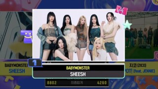 BABYMONSTER出道首个一位！