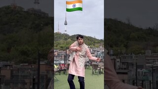 Korean singer plays shooting scenes in K-drama and Indian films🇮🇳🇰🇷 @seo_bro  #shorts