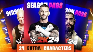 WWE 2K24 Season Pass Roster - CM Punk CONFIRMED as DLC!