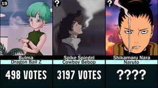 The Greatest Anime Characters that SMOKE 🚬 (By Voting)