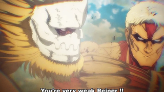 Porco Jaw Titan ช่วยชีวิต Reiner ที่เกือบถูกฆ่า Marley Army vs กองกำลังพันธมิตรตะวันออกกลาง