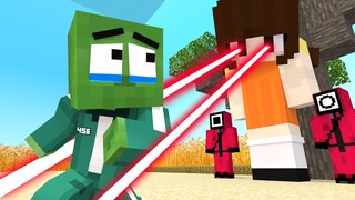 Monster School: Squid game Challenge - Zombie Death | Sad Minecraft Animation