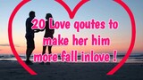 20 Love Qoutes to Attract  and make Fall Inlove the Person You Love