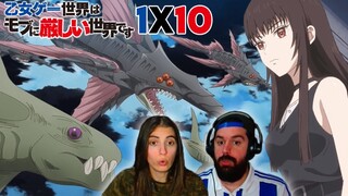 ¡SE VIENE GUERRA! - REACCIÓN 1X10 OTOME GAME SEKAI WA MOB NI KIBISHII SEKAI DESU