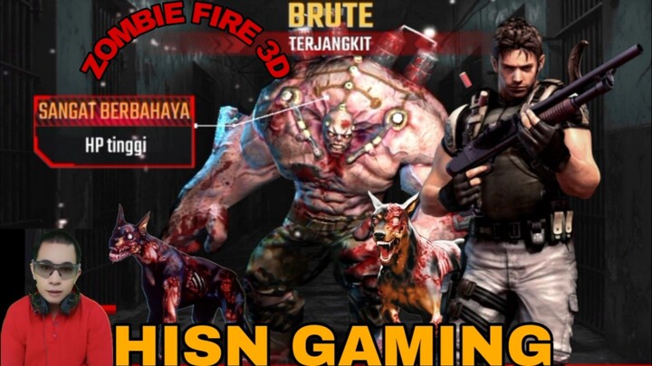 game zombie fire 3D ketemu si zombie besar brute