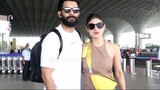 HOT 🥵 Mouni Roy 😚 😋 😛 With Husband At Mumbai Airport