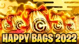 (Dragon Ball Legends) 14 GUARANTEED LF SUMMONS! 2022 HAPPY BAG SUMMON BONANZA!