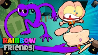 Mongo e Drongo em Rainbow Friends encontram o PURPLE - Noite 4