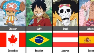 One Piece Characters Nationalities