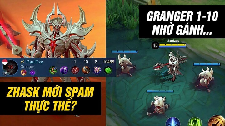 MLBB | ZHASK MỚI: SPAM THỰC THỂ LIÊN TỤC! GRANGER THẤY KHỎE, FEED 1-10 NHỜ GÁNH??? | Tốp Mỡ