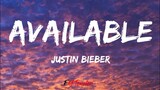 Available - Justin Bieber (Lyrics)