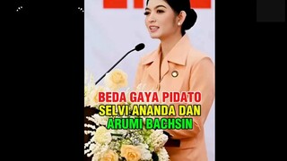 RAMAI DIBANDINGKAN, GAYA PIDATO SELVI ANANDA DAN ARUMI BACHSIN JADI SOROTAN‼️