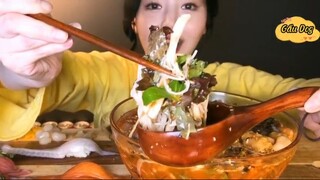 Súp cá sống lạnh, bào ngư, mực, hải sâm, cá dẹt, cá đá 5 #amthuc