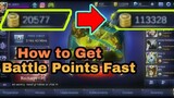 How to get battle points in mobile legends fast