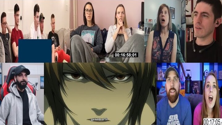 DEATH NOTE  EPISODE 16 REACTION MASHUP!!