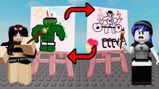 เมื่อต้องสลับกันวาดรูปกับเพื่อน! | Roblox Draw & Switch