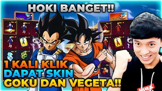 GACHA HOKI BANGET HANYA 1X KLIK LANGSUNG DAPAT SKIN GOKU DAN BEJITA DRAGON BALL !! - PUBG MOBILE