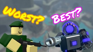 Offensive Towers - From Worst To Best - TDS/Tower Defense Simulator