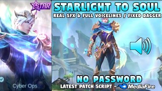 Gusion Starlight To Soul Skin Script | Real Sfx & Voicelines - No Password | Mobile Legends